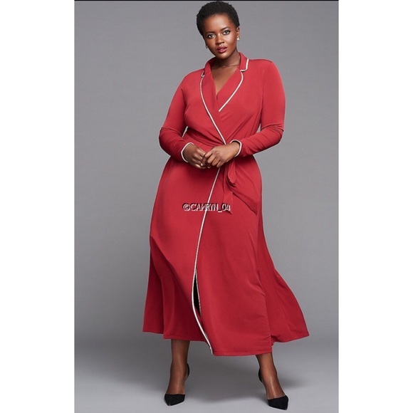Lane Bryant Dresses & Skirts - NWOT Glamour X  Lane Bryant red robe dress